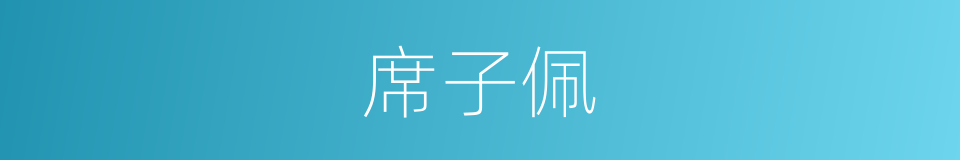 席子佩的同义词