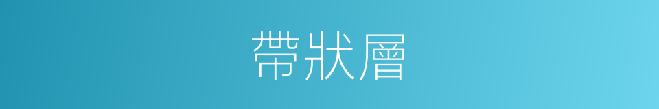 帶狀層的同義詞
