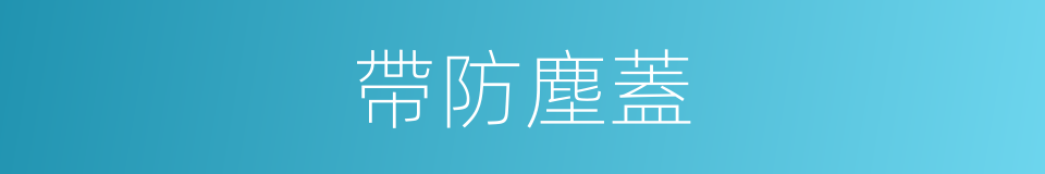 帶防塵蓋的同義詞