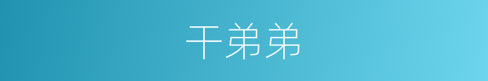 干弟弟的同义词