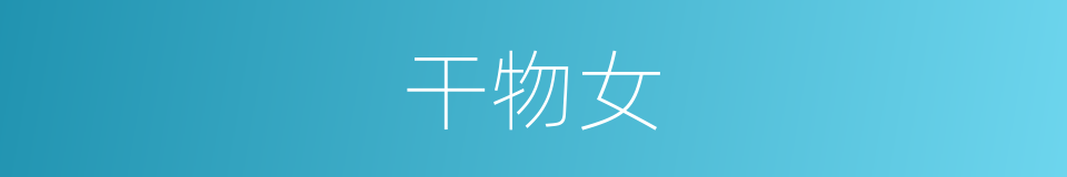 干物女的同义词