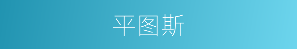 平图斯的同义词