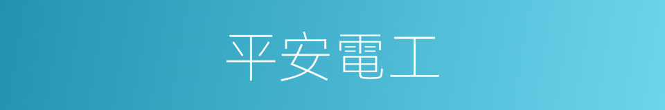 平安電工的同義詞