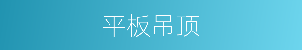平板吊顶的同义词