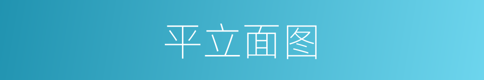 平立面图的同义词