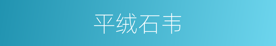 平绒石韦的同义词