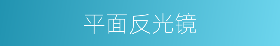 平面反光镜的同义词