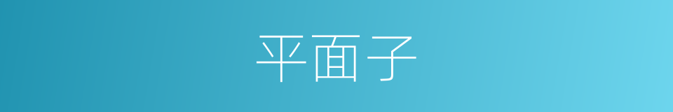 平面子的同义词