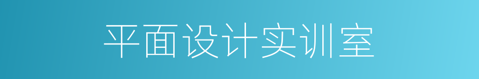 平面设计实训室的同义词