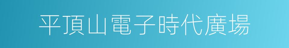 平頂山電子時代廣場的同義詞