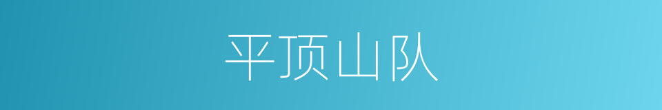 平顶山队的同义词