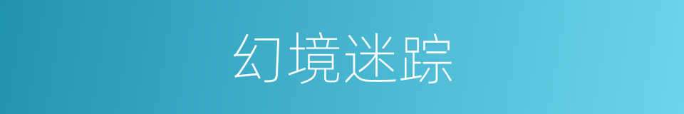 幻境迷踪的同义词