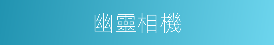 幽靈相機的同義詞