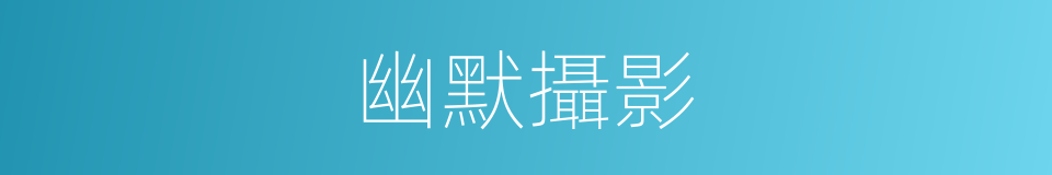 幽默攝影的同義詞