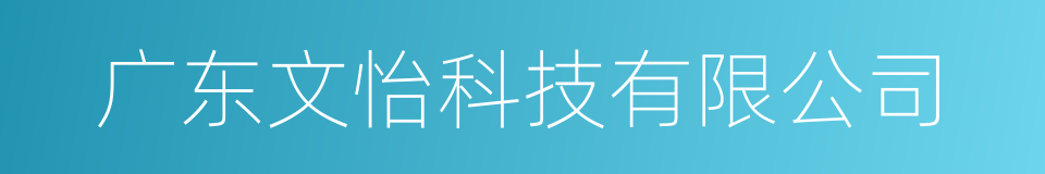 广东文怡科技有限公司的同义词