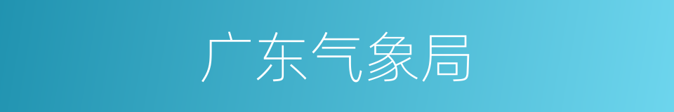 广东气象局的同义词