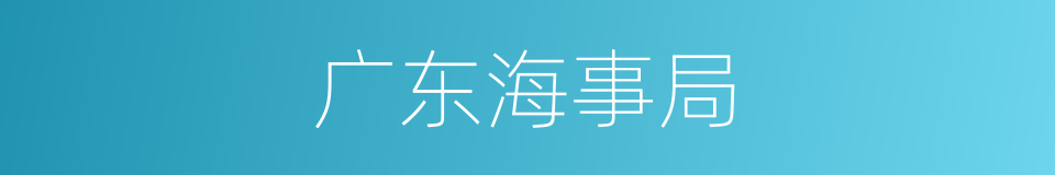 广东海事局的同义词