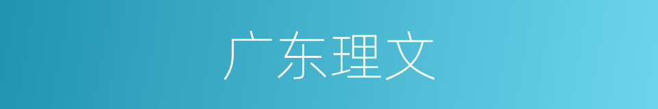 广东理文的同义词