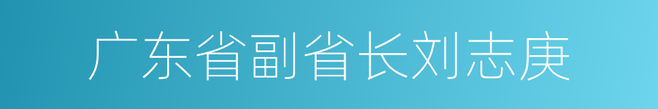 广东省副省长刘志庚的同义词