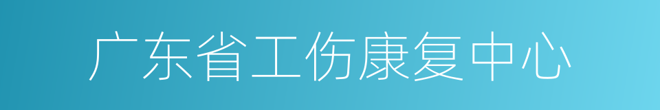 广东省工伤康复中心的同义词