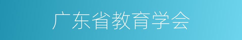 广东省教育学会的同义词