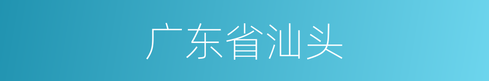 广东省汕头的同义词