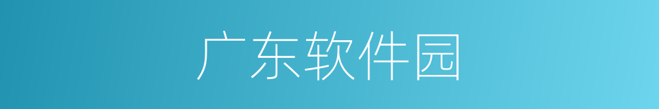 广东软件园的同义词