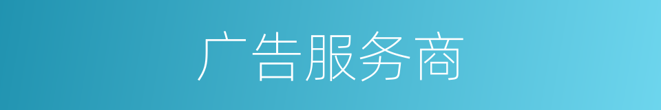 广告服务商的同义词