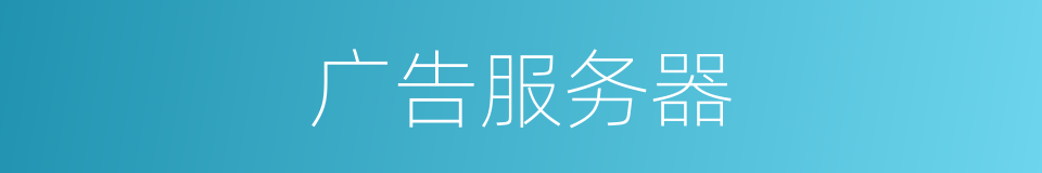 广告服务器的同义词