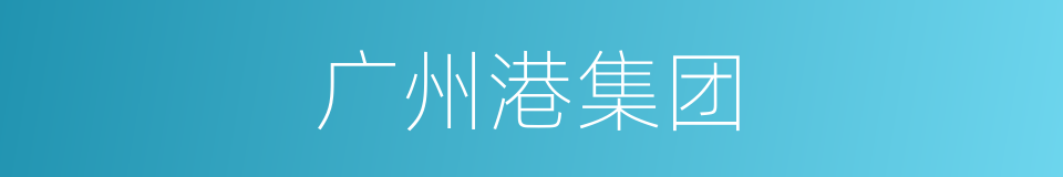 广州港集团的同义词
