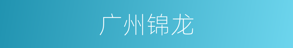 广州锦龙的同义词