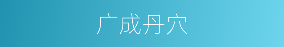 广成丹穴的同义词