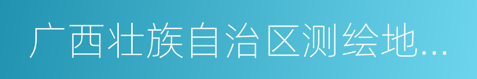 广西壮族自治区测绘地理信息局的同义词