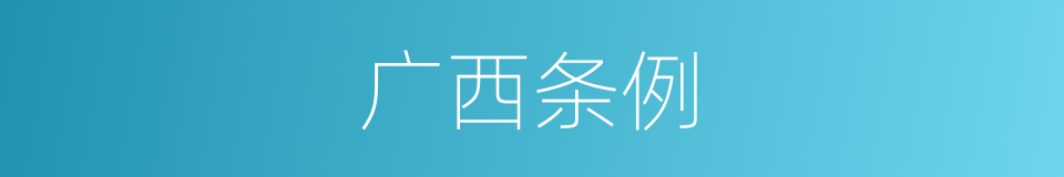 广西条例的同义词