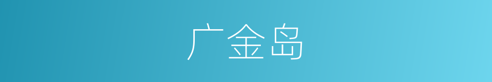 广金岛的同义词
