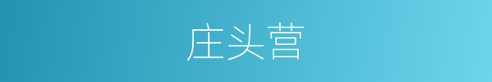庄头营的同义词