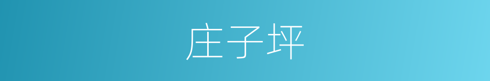 庄子坪的同义词