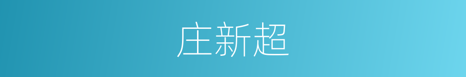 庄新超的同义词