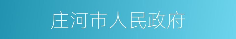 庄河市人民政府的同义词