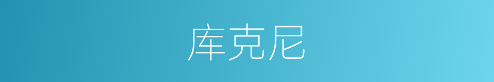 库克尼的同义词