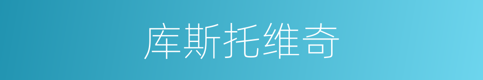 库斯托维奇的同义词