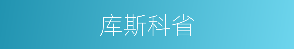 库斯科省的同义词