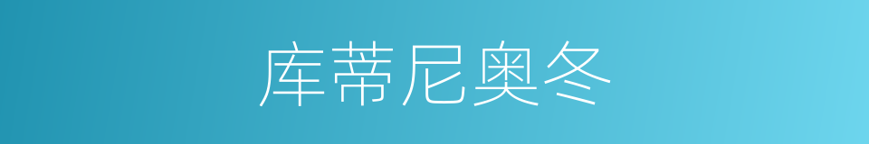 库蒂尼奥冬的同义词