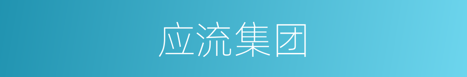 应流集团的同义词