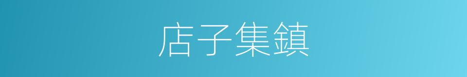 店子集鎮的同義詞