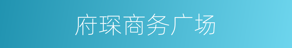 府琛商务广场的同义词