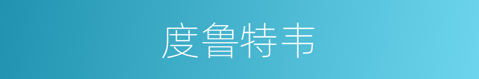 度鲁特韦的同义词