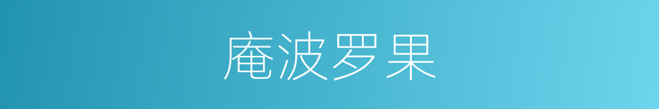 庵波罗果的同义词