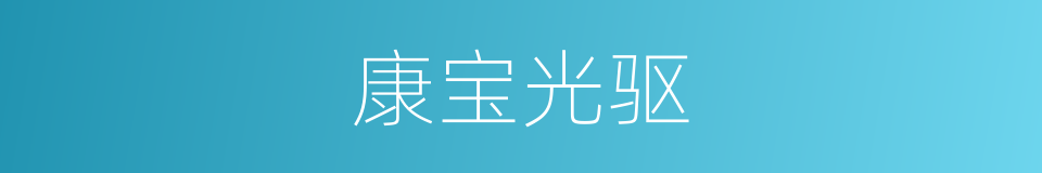 康宝光驱的同义词