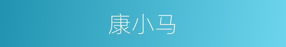康小马的同义词